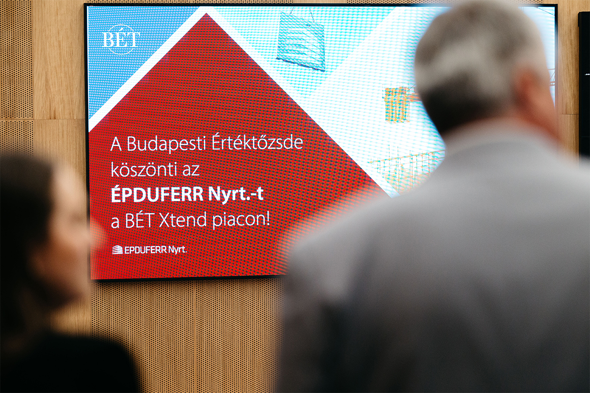 Épduferr csengetés a Budapesti Értéktőzsdén